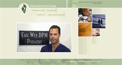 Desktop Screenshot of focusedfootcare.com